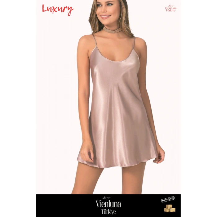 Yeni Sezon Özel Üretim Premium Lüks Kadın Fantezi Seksi Şık Erotik Modern Zarif Kısa Saten Gecelik