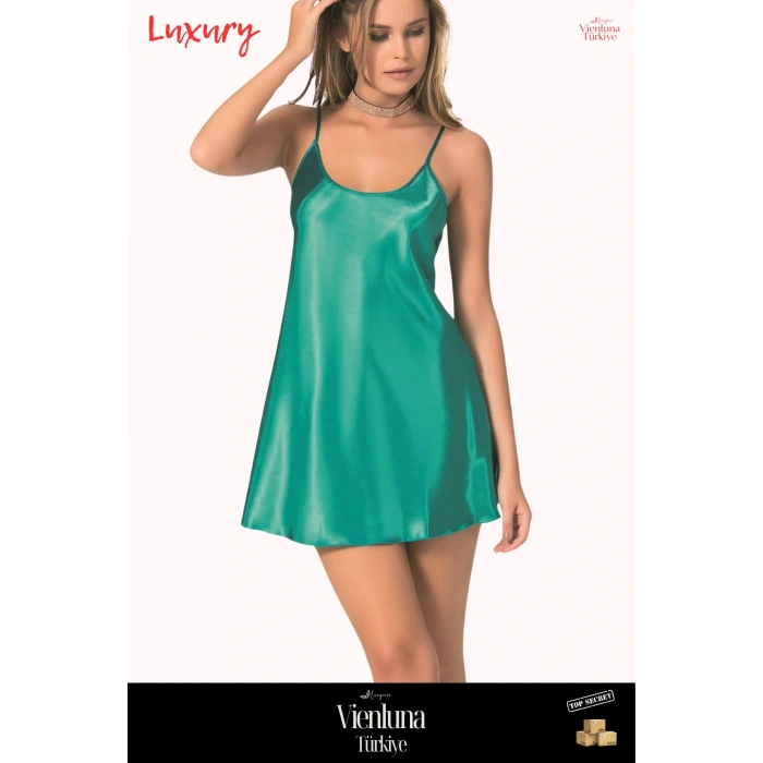 Yeni Sezon Özel Üretim Premium Lüks Kadın Fantezi Seksi Şık Erotik Modern Zarif Kısa Saten Gecelik