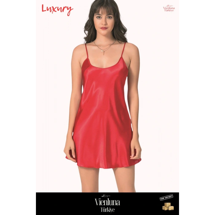 Yeni Sezon Özel Üretim Premium Lüks Kadın Fantezi Seksi Şık Erotik Modern Zarif Kısa Saten Gecelik