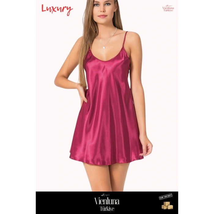 Yeni Sezon Özel Üretim Premium Lüks Kadın Fantezi Seksi Şık Erotik Modern Zarif Kısa Saten Gecelik