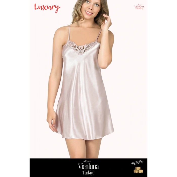 Premium Ürün Özel Seri Fantezi Erotik Seksi Modern Lüks Zarif Şık Rahat Çekici Kısa Saten Gecelik