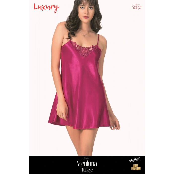 Premium Ürün Özel Seri Fantezi Erotik Seksi Modern Lüks Zarif Şık Rahat Çekici Kısa Saten Gecelik