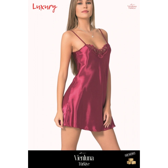 Premium Ürün Özel Seri Fantezi Erotik Seksi Modern Lüks Zarif Şık Rahat Çekici Kısa Saten Gecelik