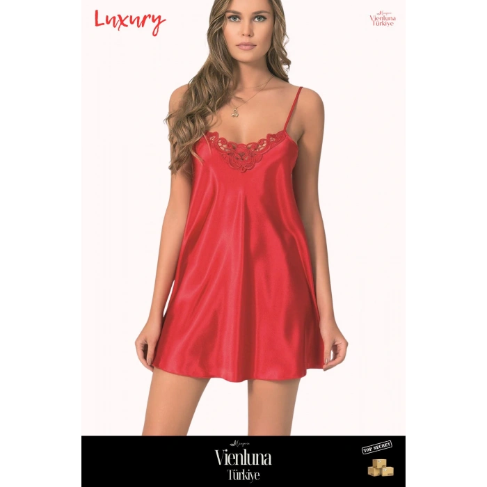 Premium Ürün Özel Seri Fantezi Erotik Seksi Modern Lüks Zarif Şık Rahat Çekici Kısa Saten Gecelik