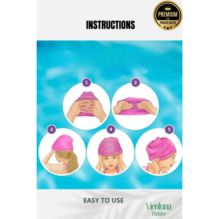 High-Quality Non-Slip Lightweight Waterproof Easy to Use Elastic Swim Cap