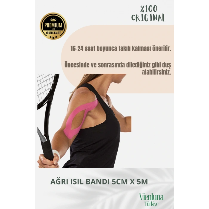 Birinci Sınıf Büyük Boy Rahatlatıcı Hızlı Etki Kas Gevşetici Esnek Eklem Omuz 5x5 Ağrı IsıI Bandı