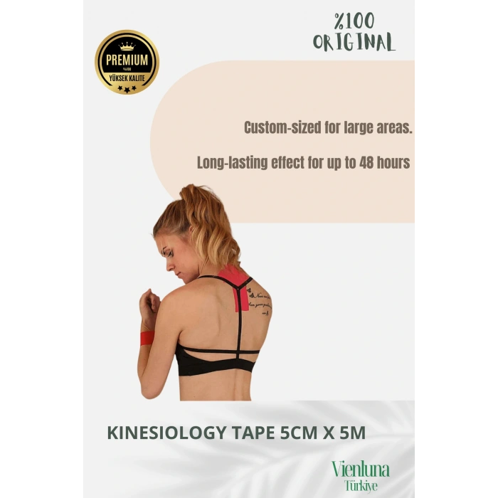 High Quality Waterproof Breathable Athletic Elastic Muscle Pain Kinesiology Tape Purple