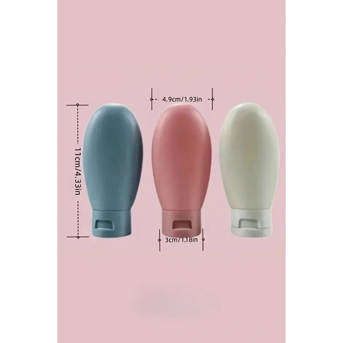 Premium Ürün Özel Çantalı Taşınabilir Tatil Seyahat Plaj Deniz Makyaj Krem Sprey Banyo Seti 3 Parça