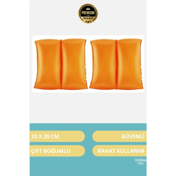 Premium Tasarım Başlangıç Seviye 3-6 Yaş Çocuk Deniz Havuz Yüzme Öğrenme Şişme Kolluğu 1 Çift