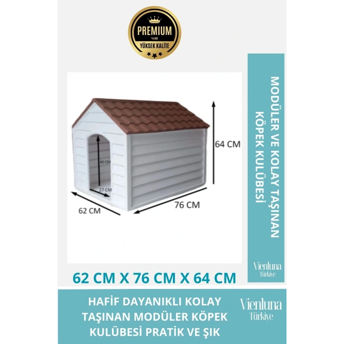 Modüler Portatif Demonte Kolay Kurulum Taşınabilir Bahçe Ve Ev İçi Kullanıma Uygun Köpek Kulübesi