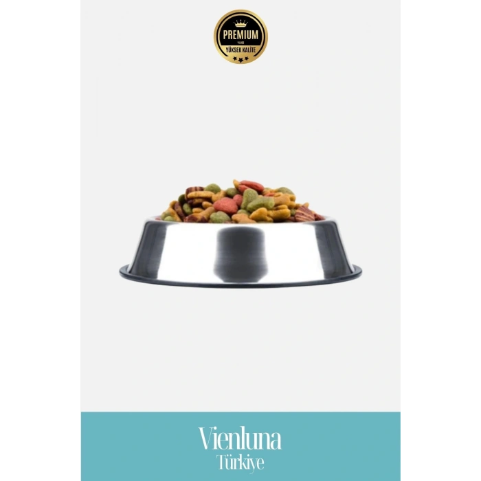 Özel Üretim Çelik Gövdeli Dayanıklı Kaymaz Tabanlı Uzun Ömürlü Kedi Köpek Mama Su Kabı