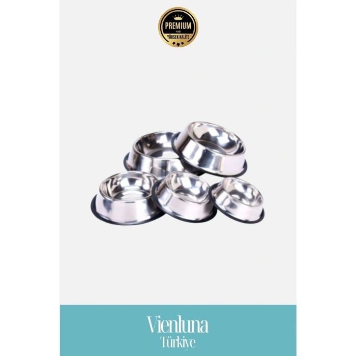 Özel Üretim Çelik Gövdeli Dayanıklı Kaymaz Tabanlı Uzun Ömürlü Kedi Köpek Mama Su Kabı