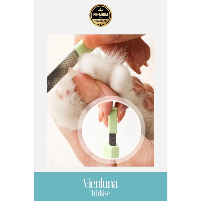 Özel Üretim Led Işıklı Pilli Taşınabilir Tırnak Kesme Makası Kedi Köpek Kuş