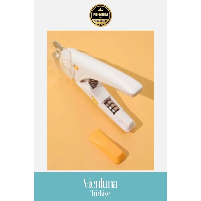 Özel Üretim Led Işıklı Pilli Taşınabilir Tırnak Kesme Makası Kedi Köpek Kuş