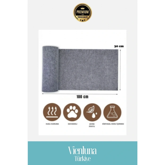 Özel Üretim Pratik Yapışkanlı Kedi Tırmalama Matı Mobilya Koruyucu Dayanıklı 100x30cm