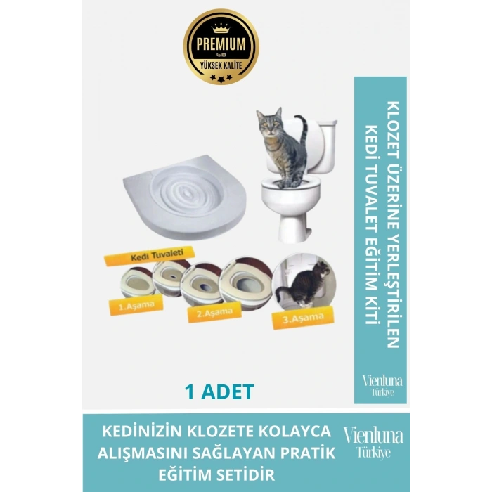 KEDİ TUVALET EĞİTİM SETİ EKONOMİK HİJYENİK ÇEVRE DOSTU KLOZET ALIŞTIRMA KİTİ CATNİP DESTEKLİ