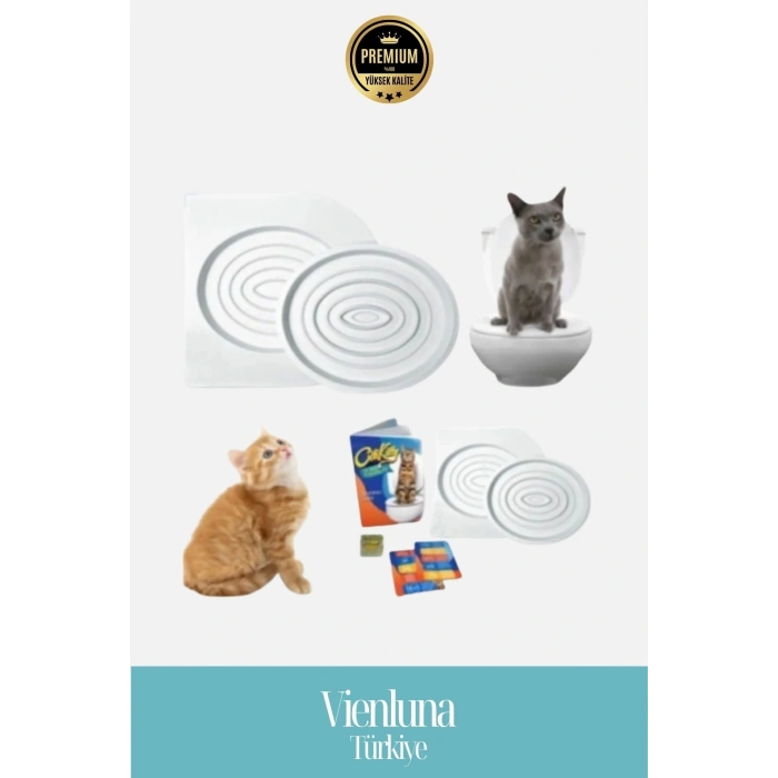 KEDİ TUVALET EĞİTİM SETİ EKONOMİK HİJYENİK ÇEVRE DOSTU KLOZET ALIŞTIRMA KİTİ CATNİP DESTEKLİ