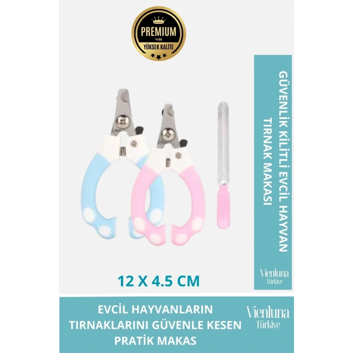 Özel Üretim Güvenlik Kilitli Pratik Evcil Hayvan Tırnak Makası Kolay Kullanım