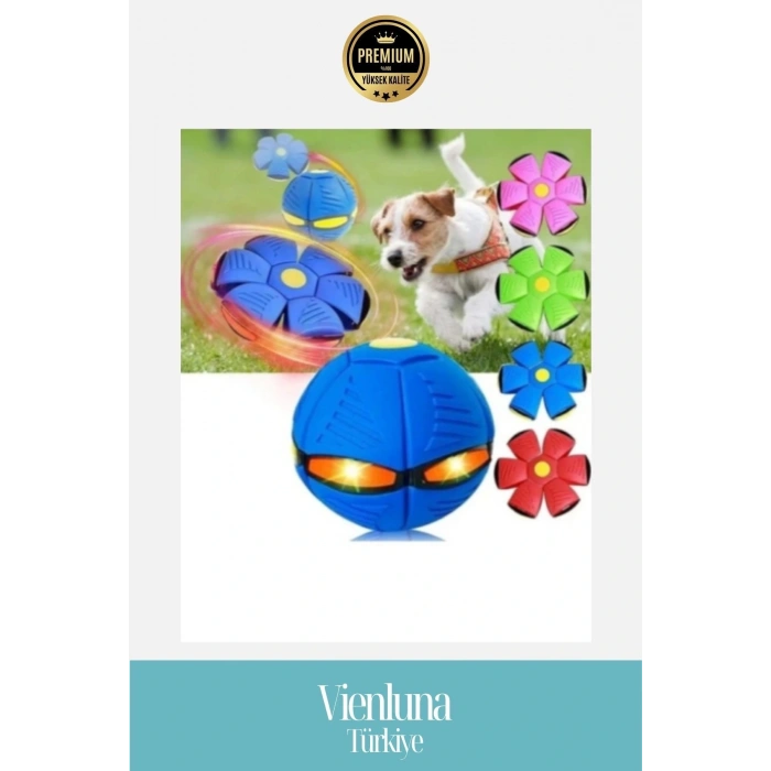 Özel Üretim Işıklı Zıplayan İnteraktif Evcil Hayvan Topu Fiziksel ve Zihinsel Aktivite