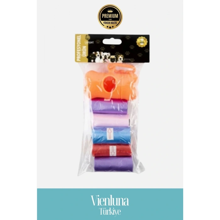 Özel Üretim Kemik Şekilli Taşınabilir Köpek Dışkı Poşeti Seti Pratik Taşıma Aparatı