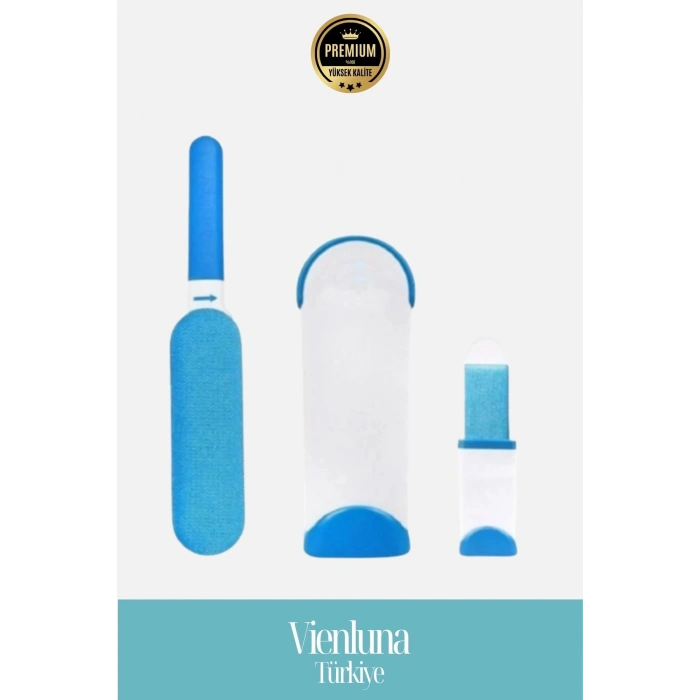 Özel Üretim Çift Taraflı Pratik Tüy Toplama Fırçası 2’Li Set