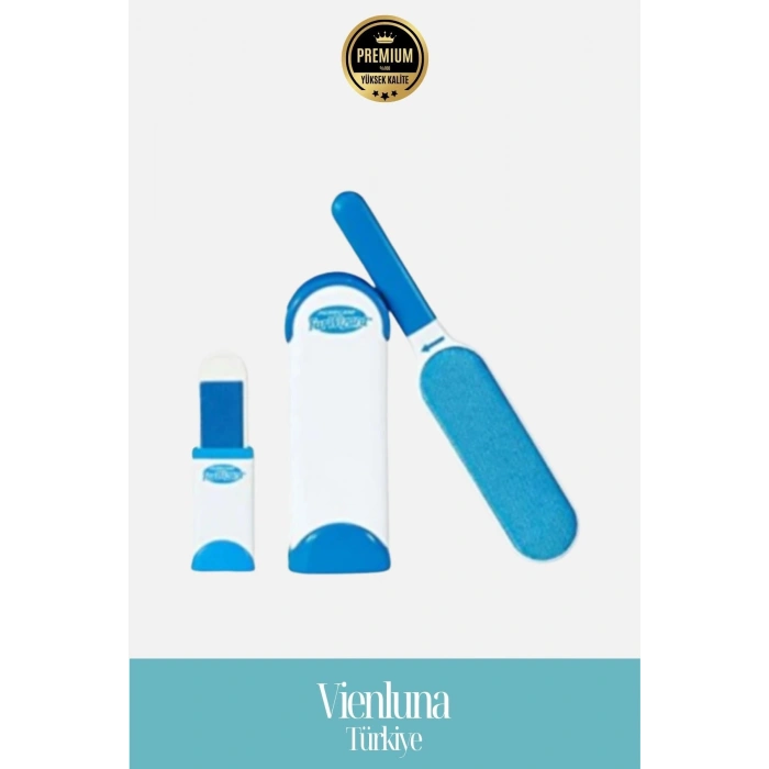 Özel Üretim Çift Taraflı Pratik Tüy Toplama Fırçası 2’Li Set