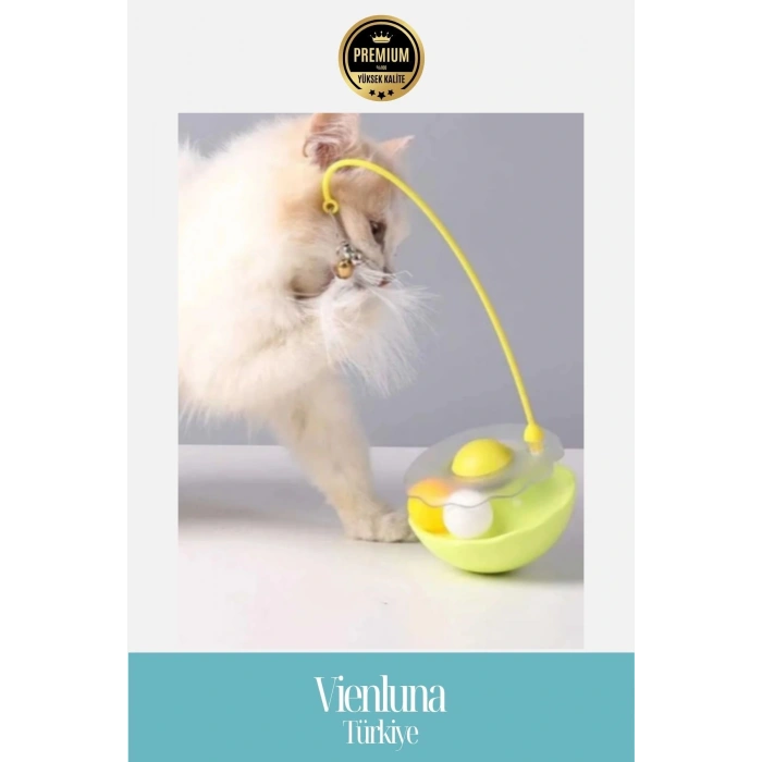 Premium İnteraktif Zilli Kedi Otlu Hacıyatmaz Oyuncak Kediler İçin Eğlence Seti