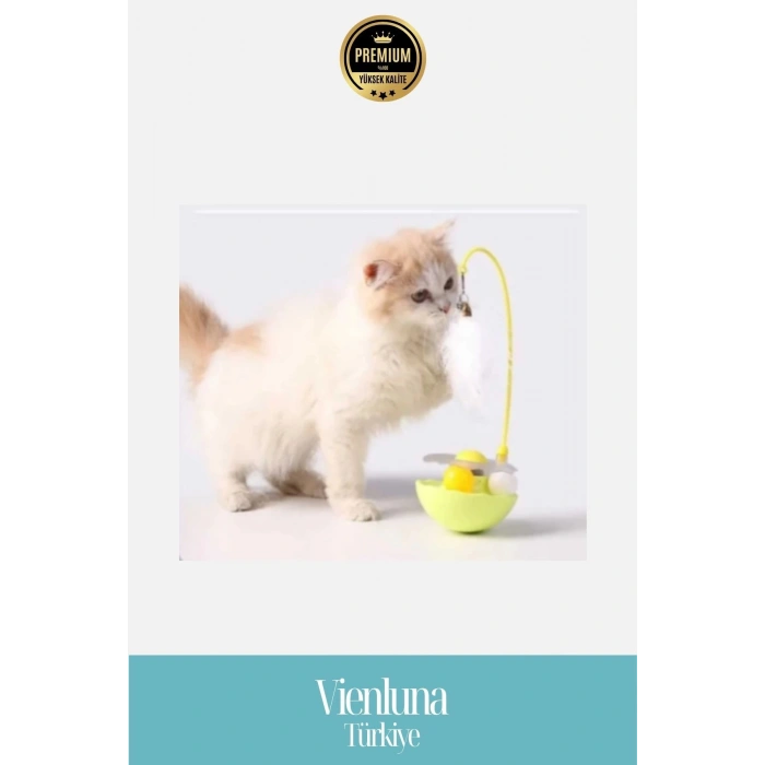 Premium İnteraktif Zilli Kedi Otlu Hacıyatmaz Oyuncak Kediler İçin Eğlence Seti