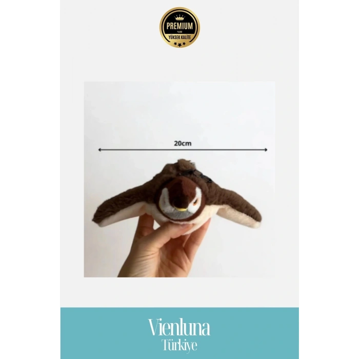 Premium Şarjlı Peluş Uçan Kuş Oyuncak Gerçekçi Kanat Çırpan Sesli Kedi Eğlence Aracı