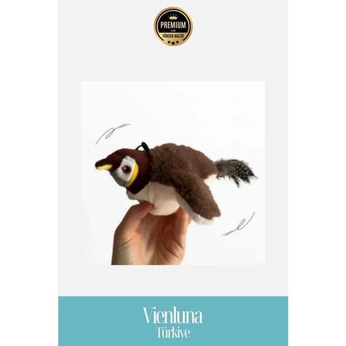 Premium Şarjlı Peluş Uçan Kuş Oyuncak Gerçekçi Kanat Çırpan Sesli Kedi Eğlence Aracı