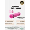 Premium İki Yüzeyli Kayma Önleyici Silinebilir Hijyenik Yoga Minderi Pilates Meditasyon Matı 10 mm