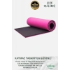 Premium İki Yüzeyli Kayma Önleyici Silinebilir Hijyenik Yoga Minderi Pilates Meditasyon Matı 10 mm