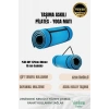 Lüks İki Yüzeyli Kayma Önleyici Silinebilir Hijyenik Yoga Minderi Pilates Meditasyon Matı 10 mm