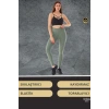 Yeni Sezon Yüksek Bel Sıkı Dokuma Tayt Cepli  İç Göstermez Yoga Fitness Gym Training Antrenman Taytı