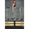 Yeni Sezon Yüksek Bel Sıkı Dokuma Tayt Cepli  İç Göstermez Yoga Fitness Gym Training Antrenman Taytı