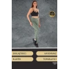 Yeni Sezon Yüksek Bel Sıkı Dokuma Tayt Cepli  İç Göstermez Yoga Fitness Gym Training Antrenman Taytı