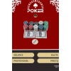 Lüks Texas Holdem Metal Poker Blackjack Seti 100 Çip 2 Deste Casino Poker Oyunu Seti