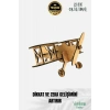 Yeni Sezon Eğitici Öğretici 3 Boyut Ahşap Puzzle Zeka Geliştirici Boyanabilir Oyun Maket Uçak