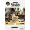 Yeni Sezon Eğitici Öğretici 3 Boyut Ahşap Puzzle Zeka Geliştirici Boyanabilir Oyun Maket Kumbara