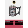 Deluxe Tasarım Dekoratif Estetik Armağan Sevgili Dost Paslanmaz Çelik Pink Floyd Kupa 12*15 cm