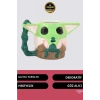 Deluxe Tasarım Dekoratif Estetik Armağan Sevgili Dost Aşk Arkadaş Porselen Baby Yoda Kupa Bardak