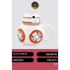 Deluxe Tasarım Dekoratif Estetik Armağan Sevgili Dost Arkadaş Porselen Uzay Star Wars Kupa Bardak