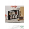 Premium Ürün Özel Üretim Ergonomik Uzun Ömürlü Dayanıklı 9lu Standlı Kaşıklı Baharatlık Seti