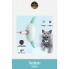Premium USB Şarjlı Ayarlanabilir Silikon Kayışlı 2 Modlu Otomatik Kapanan Kedi Lazer Oyuncak Tasması