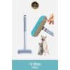 Özel Üretim Ergonomik Uzun Saplı Çift Taraflı Evcil Hayvan Tüy Temizleme Fırçası