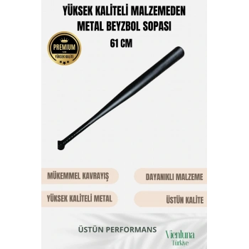 Üstün Tutuş Sağlayan Kırılmaz Ultra Dayanıklı Metal Süper Baseball Beyzbol Sopası 61 Cm