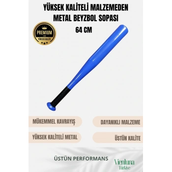 Üstün Tutuş Sağlayan Kırılmaz Ultra Dayanıklı Metal 28 Baseball Beyzbol Sopası 64 Cm