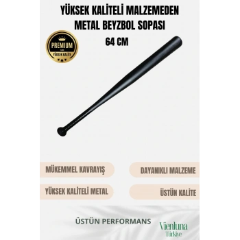 Özel Üretim Üstün Tutuş Sağlayan Kırılmaz Ultra Dayanıklı Metal 28 Baseball Beyzbol Sopası 64 cm