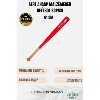 Özel Üretim İnanılmaz Kavrayışlı Kırılmaz Sağlam Kaliteli Ahşap 28 İnç Baseball Beyzbol Sopası 61 Cm