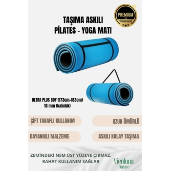 Lüks Kalın Omuz Askılı Su Korumalı Yumuşak Rahat Çift Yönlü Minder Kamp Çadır Taban Matı 16mm